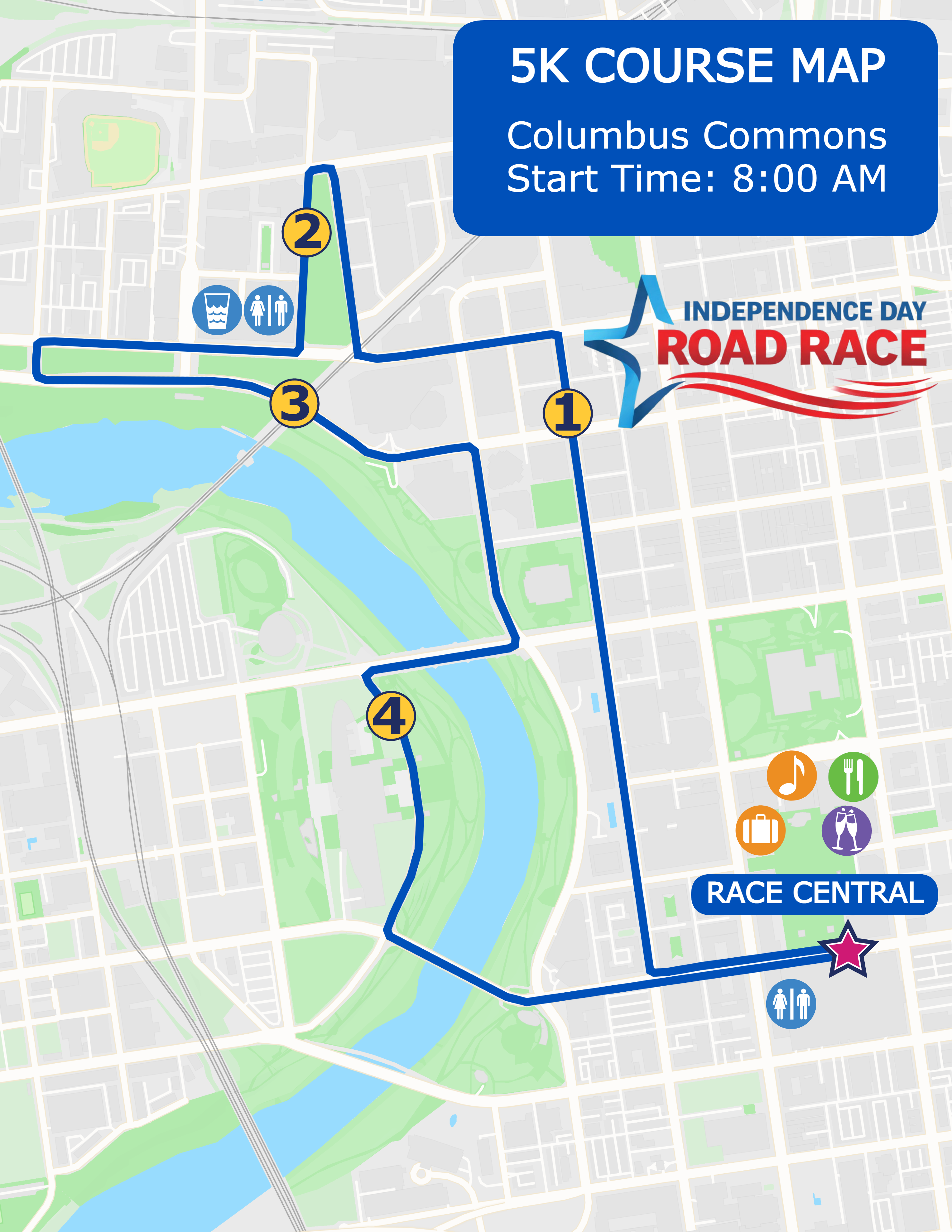 5K Course Map